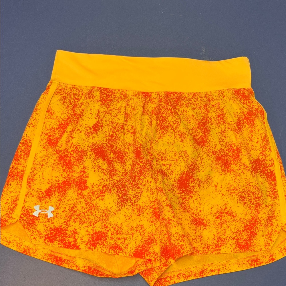Under Armour Women's Vibrant Orange Athletic Shorts